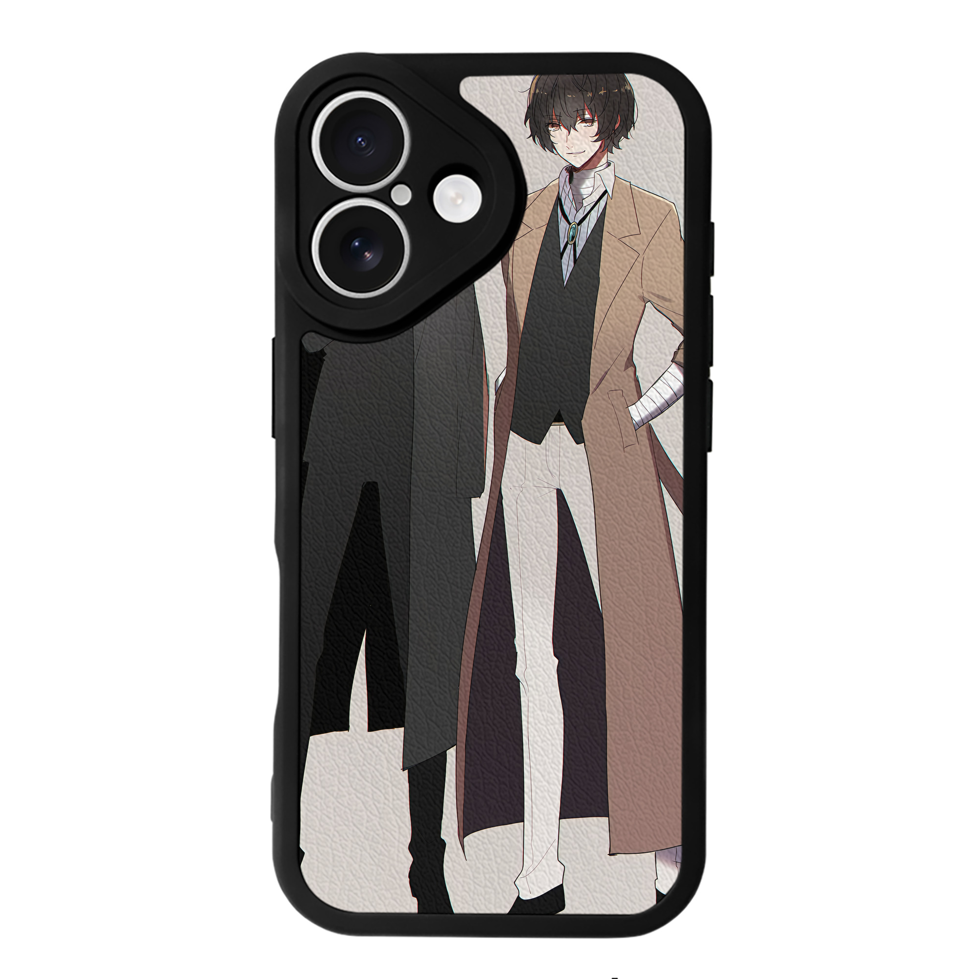 （画像用） 文豪ストレイドッグス Bungo Stray Dogs 【iPhone 16シリーズ対応】シリコンスマホケース（レザー調） 材質：シリコン